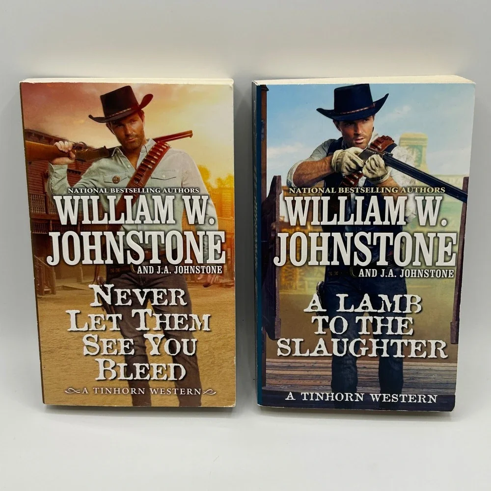 BUNDLE Johnstone 2 Tinhorn Western Series Fiction Book Lot Paperback Cowboy 2022
